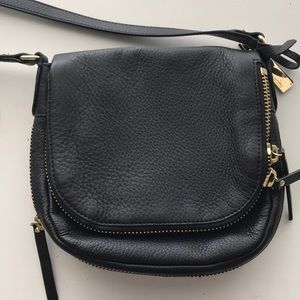 VINCE CAMUTO LEATHER CROSSBODY BAG, gently used